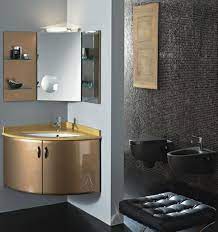 Bathroom mirror cabinets can also help bounce the light around the room and make a small or dark bathroom. Representation Of Corner Vanity Set Solution For Small Space Corner Bathroom Vanity Small Bathroom Decor Corner Sink Bathroom
