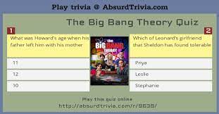 For decades, the united states and the soviet union engaged in a fierce competition for superiority in space. The Big Bang Theory Quiz
