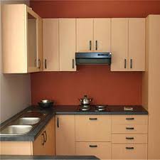 semi modular kitchen, cabinets
