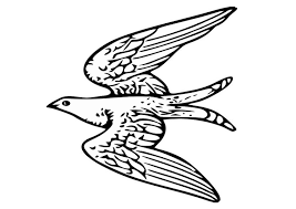 Birds coloring pages for kids. Coloring Page Flying Bird Free Printable Coloring Pages Img 20703