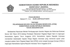 Soal seleksi kompetensi bidang (skb) guru agama islam 1.2.3.4.5.6. Kemenag Buka 5 815 Formasi Cpns 2019 Ini Rinciannya Halaman All Kompas Com