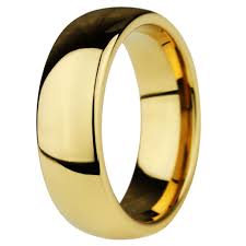 Trouvez votre bague personnalisée pour homme sur bijoulia fr. Bague Homme Alliance Dome Tungstene Plaque Or A Graver Bijouxstore Webid 66