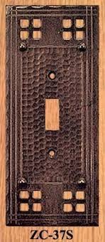 Mission, craftsman, stickley, quaint, handcraft, greene. Vintage Hardware Lighting Arts Crafts Style Single Switch Plate Cover Pacific Pattern Zc 37s