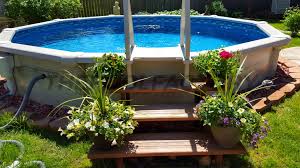 Thus is the easiest way i found to level the legs on my pool while i am putting it up every spring. Landscaping Around Your Above Ground Pool