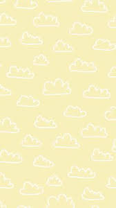 Download Print Pattern Design Clouds Repeat Kids Drawing Yellow Wrap Iphone Wallpaper Yellow Yellow Wallpaper Iphone Background Wallpaper PSD Mockup Templates