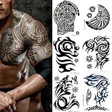 Shop for the latest dragonball z tees, pop culture dragon head tattoo dragon tattoo designs best tattoo designs black tattoos small tattoos tattoos. Amazon Com Kotbs 6 Sheets Extra Large Totem Temporary Tattoo Stickers Waterproof Big Temporary Tattoos For Men Adults Guys Women Body Art Arm Shoulder Chest Make Up Fake Tattoos Beauty