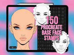 Base Procreate Face Stamps. Procreate Head Base Stamps. Female Face  Procreate Stamps. Face Procreate Brushes