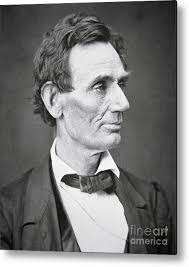 Abraham Lincoln Metal Poster by Alexander Hesler