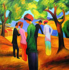 Der august hat 31 tage und wurde im jahre 8 v. August Macke Frau In Gruner Jacke M97173 120x120cm Expressionismus Olgemalde Kunstdepot24 Olgemalde Und Bilderrahmen Berlin