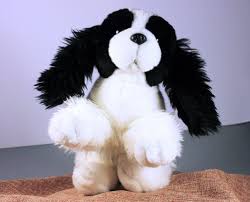 Plush Dog Animal Alley Cocker Spaniel Black And White Stuffed Animal Small Plush Dog Plush Dog Cocker Spaniel Cute Stuffed Animals