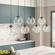 Mercury Row Yearwood 3 Light Kitchen Island Pendant Reviews Wayfair Kitchen Island Pendants Globe Pendant Kitchen Lighting