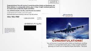 Beware Postcards Promising Free Trips And Tickets