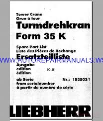 Liebherr Cranes Full Set Manual Dvd Auto Repair Manual