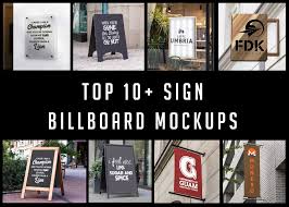 Top 10 Sign Billboard Mockups In 2020 Billboard Mockup Free Logo Mockup Mockup Free Psd