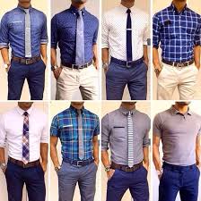 Dress Shirt Tie And Pants Combination Interview Outfit Men Mens Business Casual Outfits Mens Trendy Outfits