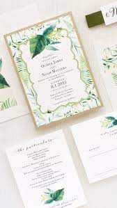 Bundled Wedding Invitations Beacon Lane Wedding Invitations Wedding Invitations Greenery Wedding Invitations Foil Wedding Invitations