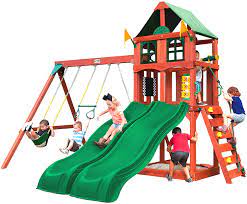 We did not find results for: Amazon Com Gorilla Playsets 01 1057 Playmaker Deluxe Wooden Swing Set With Vinyl Canopy Roof Dual Wave Slides And Rock Climbing Wall Redwood Stained Cedar Amazon Exclusive Toys Games