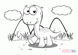 Best dinosaur coloring pages free free 481 printable coloringace. Cute Dinosaur Coloring Pages For Kids Coloring Home