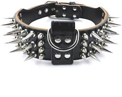 Louis vuitton baxter dog collar pm monogram canvas free shipping from japan. Amazon Com Pet Artist 2 Wide Luxury Genuine Leather Spiked Studded Dog Collars For Medium Large Dogs Black Xl Neck For 21 24 Pet Supplies