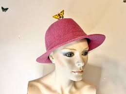 Vintage Flower Bucket Fedora Hat