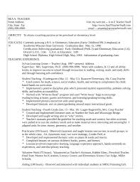 kindergarten teacher resume examples