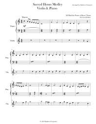 Sacred Hymn Medley Easy Piano Violin Www Kathrynleecarpenter Com Digital Sheet Music Sheet Music Hymn Sheet Music