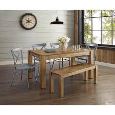 And ergonomics and stylish design is. Better Homes Gardens Bryant Solid Wood Dining Table Rustic Brown Walmart Com Dining Table Rustic Rustic Dining Room Solid Wood Dining Table