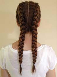 Double Dutch Braid This Is Great For Getting Wavy Hair I Recommend This Method Wavy Hair With Braid Hair Styles Braided Hairstyles