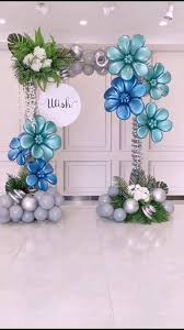 40th Birthday Flowers And Balloons Pin By Agnes Bikie On Arcos In 2020 Balloon Baby Shower Centerpieces Diy Balloon Decorations Balloon Decorations Party