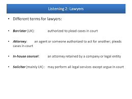 In essence, a barrister is a lawyer who understands the court rules of procedure and pleads before the courts. Unit 1 Part 2 Week 2 A Career In The Law Ppt Video Online Download