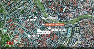 Fast english city map of vienna (wien), austria. Map Released By Orf Showing The Six Shooting Locations In Vienna Austria Austrian Chancellor Says Several Attackers Are Still At Large Wien Wien News Of Central And Eastern Europe On Live