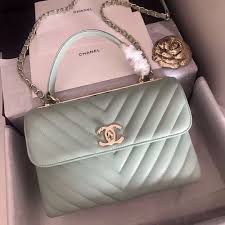 Nothing says luxury like a chanel bag. Chanel Small Flap Bag With Top Handle 2019 A69923 Mint A69923 Bag Chanel Flap Handle Chanel Bag Fashion Bags Channel Bags
