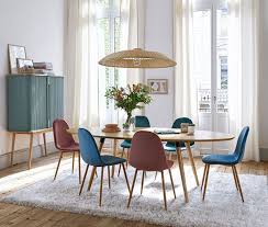Motivy Ar Deko 50 H V Novoj Kollekcii Ot La Redoute Foto Idei Dizajn Dining Room Interiors Colored Dining Chairs Dining Chairs