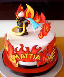 pizza birthday for little firefighters pie by thatbakinggirl com firefighter birthday cakes cake decorating designs firetruck cake