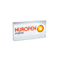 Tratamentul simptomatic al durerilor de cap, menstruale, dentare, ale spatelui, reumatice, musculare, migrena si nevralgii; Nurofen Forte 400mg Dr N12