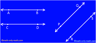 Lines are parallel if they are always the same distance apart (called equidistant), and will never when parallel lines get crossed by another line (which is called a transversal ), you can see that. What Are Parallel Lines In Geometry Two Parallel Lines Examples