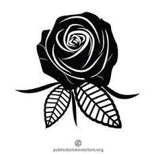 rose monochrome vector clip art free clip art clip art rose flower colors