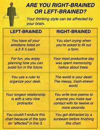 Im Middle Brained Myself Left Brain Right Brain Right