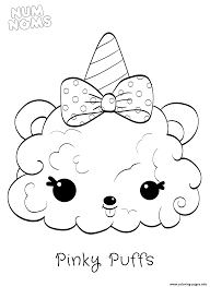 Nums are from the num noms series,and one half of them. Pinky Puffs From Num Noms Series 2 Coloring Pages Printable