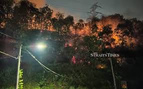 Kuala Langat forest fire