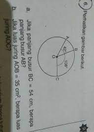 Maybe you would like to learn more about one of these? A Jika Panjang Busur Bc 54 Cm Berapa Panjang Busur Ab B Jika Luas Juring Aob 35 Cm Brainly Co Id