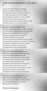 To Be, Or Not To Be (Hamlet, Act Iii, Scene I) - To Be, Or Not To Be  (Hamlet, Act Iii, Scene I) Poem by William Shakespeare