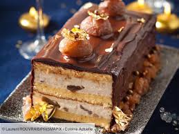 Buche Aux Marrons Glaces Recettes Recette Buche Aux Marrons Recette Buche Repas Noel Facile
