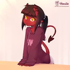Meru in hoodie | Meru the Succubus | Know Your Meme