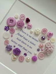 Diy Gift Ideas For Sister Birthday Button Art Christmas Gift Idea For Sister Birthday Gift For Etsy In 2020 Christmas Gifts For Sister Diy Gifts Sister Art Christmas Gifts