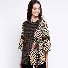 Jual Batik Distro Ba9480 Ba9481 Ba9482 Asimetris Blouse Wanita Terbaru Juni 2021 Blibli