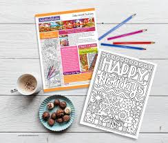 Happy Holidays Coloring Page Snowflake Art Design Coloring Etsy Holiday Coloring Book Christmas Tree Coloring Page Christmas Coloring Pages