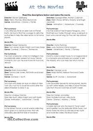 Movies Worksheet Vocabulary Movies Vocabulary Worksheets