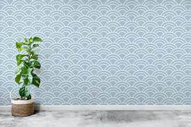 Plant Against A Water Wave Wall Room Mockup Free Image By Rawpixel Com Walls Room Pattern Wallpaper Free Printable Art