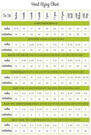 Average Head Size Chart Crochet Hats Crochet Beanie Knitting